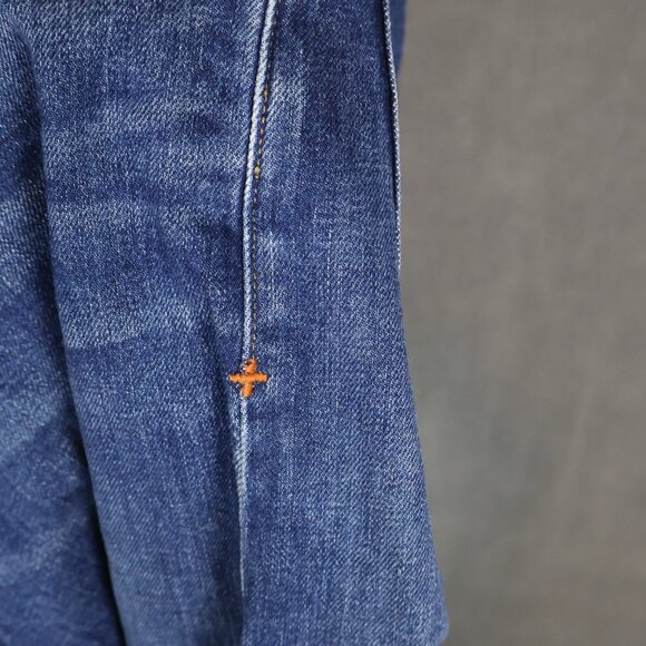 Imogene and Willie Jeans Mens 30x29 Blue Barton Washburn Slim Straight USA Made - Picture 6 of 14